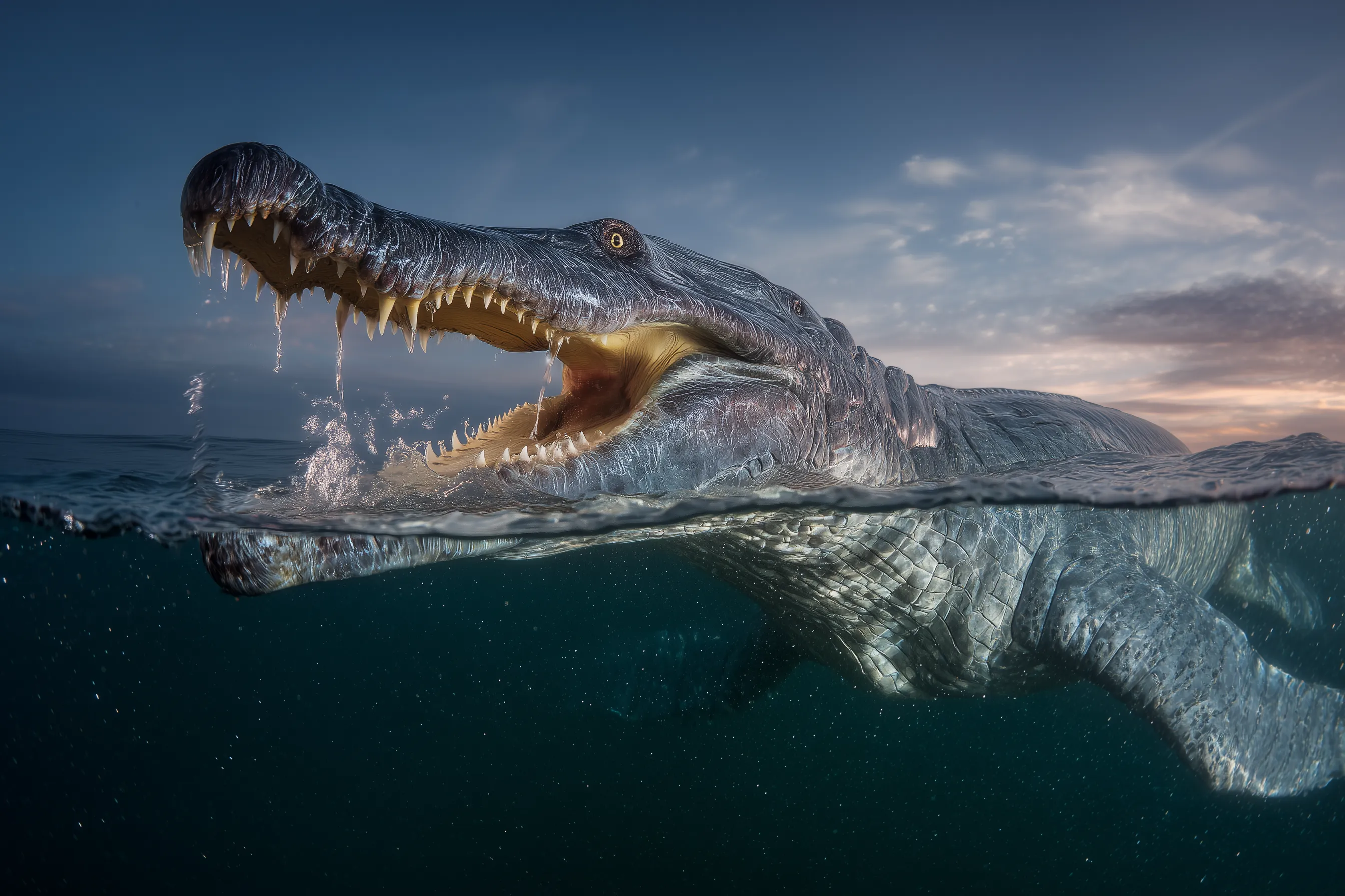 Scientifically accurate paleoart of Kronosaurus queenslandicus, a giant short-necked pliosaur from the Early Cretaceous, rendered in cinematic prehistoric detail.